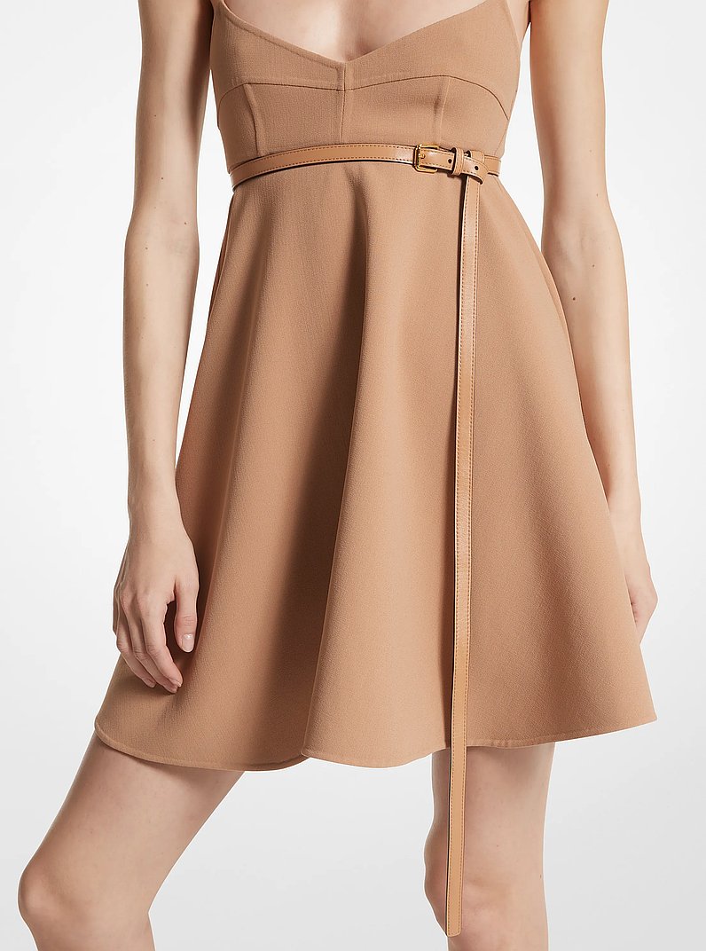Sharon Leather Belt in SUNTAN | Michael Kors