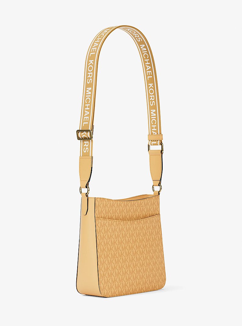 Jet Set Small Signature Logo Crossbody Bag in HONEYWHEAT | Michael Kors