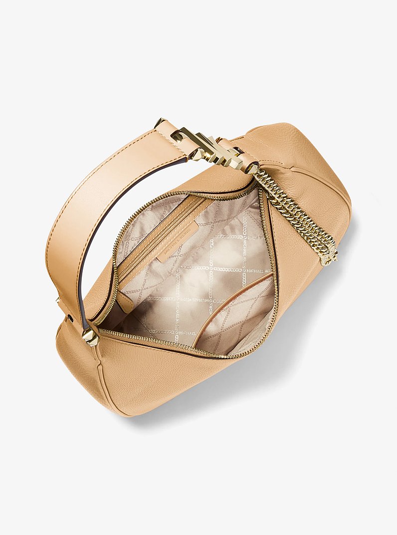 Piper Large Pebbled Leather Shoulder Bag