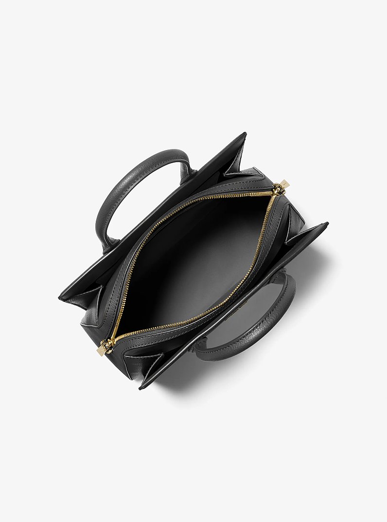 Borsa a mano Laila media in pelle in NERO | Michael Kors