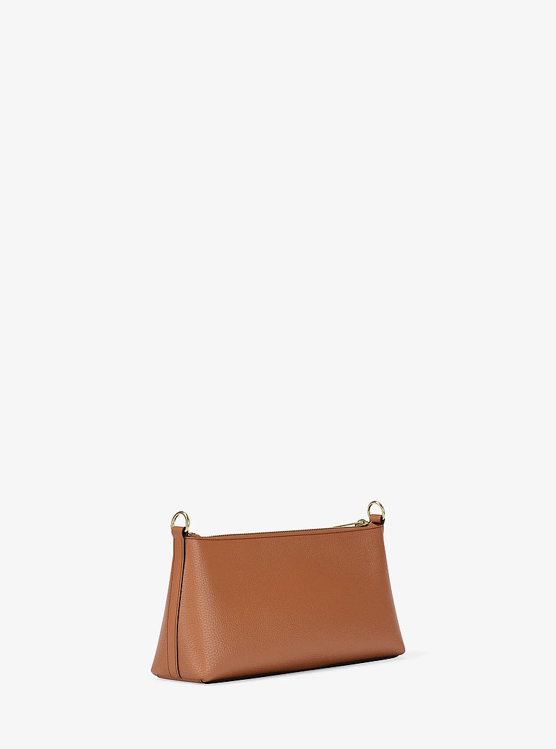 Carson Small Leather Convertible Crossbody Bag in LUGGAGE | Michael Kors