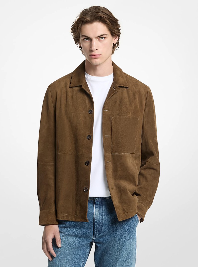 Suede Jacket in DUFFLE | Michael Kors