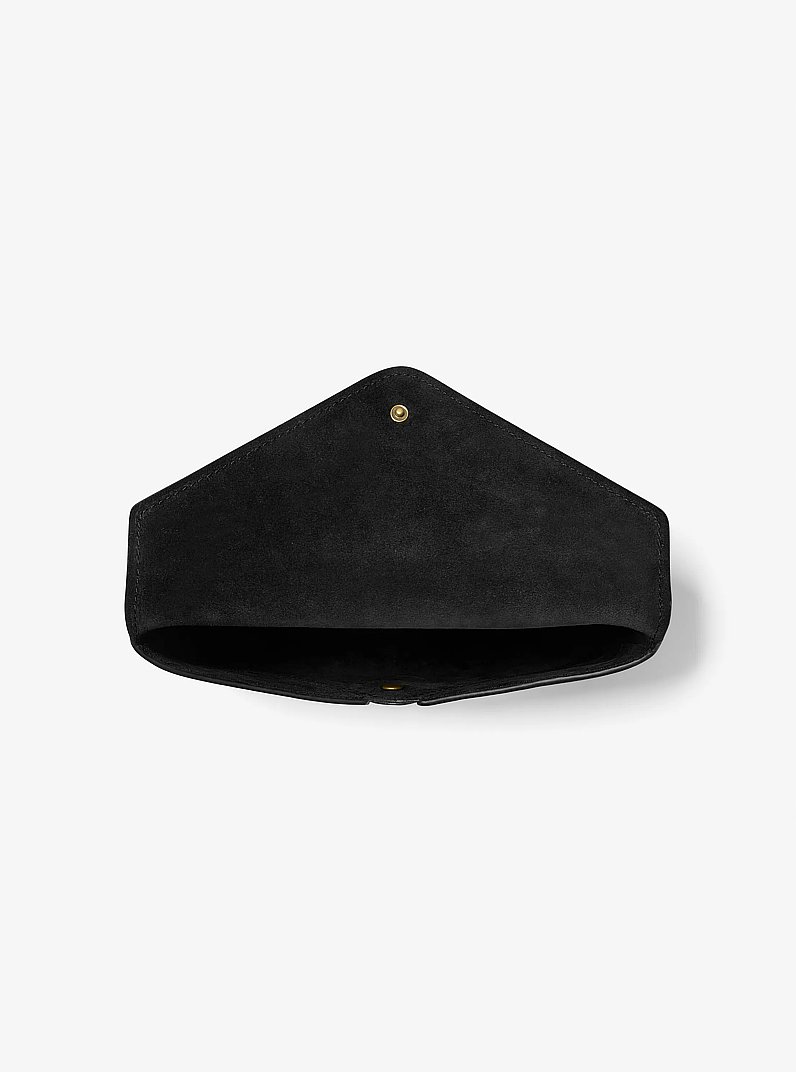 Jordi 3-in-1 Leather Envelope Wallet in BLACK | Michael Kors
