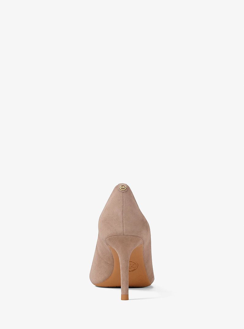 D&eacute;collet&eacute; Alina Flex in pelle scamosciata in [3740] | Michael Kors
