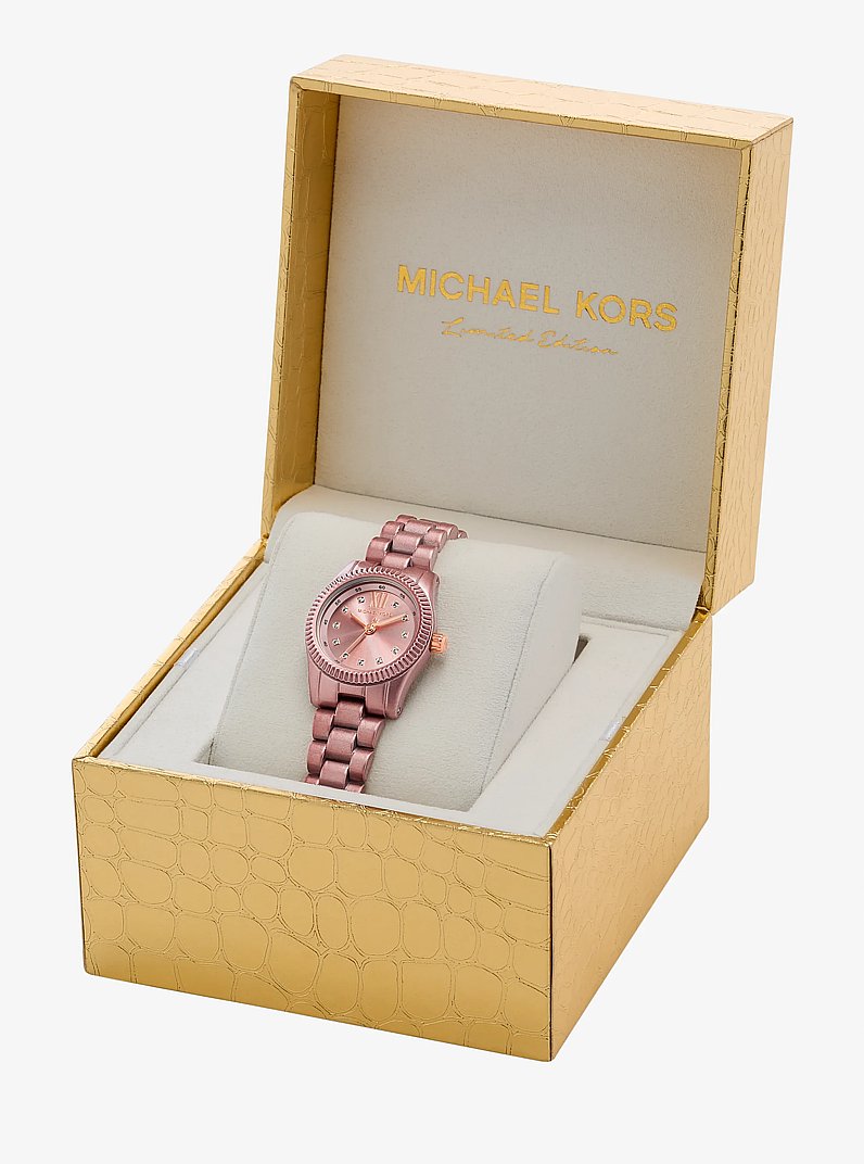 Limited-Edition Petite Lexington Pink-Tone Watch in SMOKEY ROSE | Michael Kors