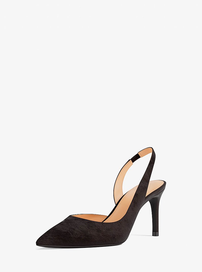 Alina Flex Suede Slingbag Pump in CHOCOLATE | Michael Kors