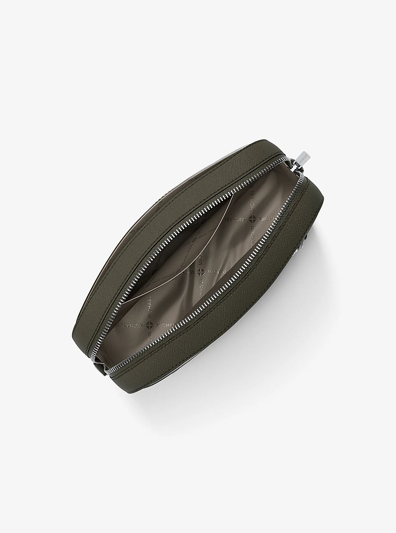 Jet Set Large Saffiano Leather Crossbody Bag in OLIVE | Michael Kors