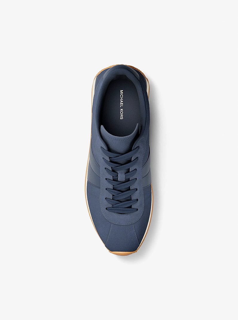 Basket Reign en daim in BLEU MARINE | Michael Kors