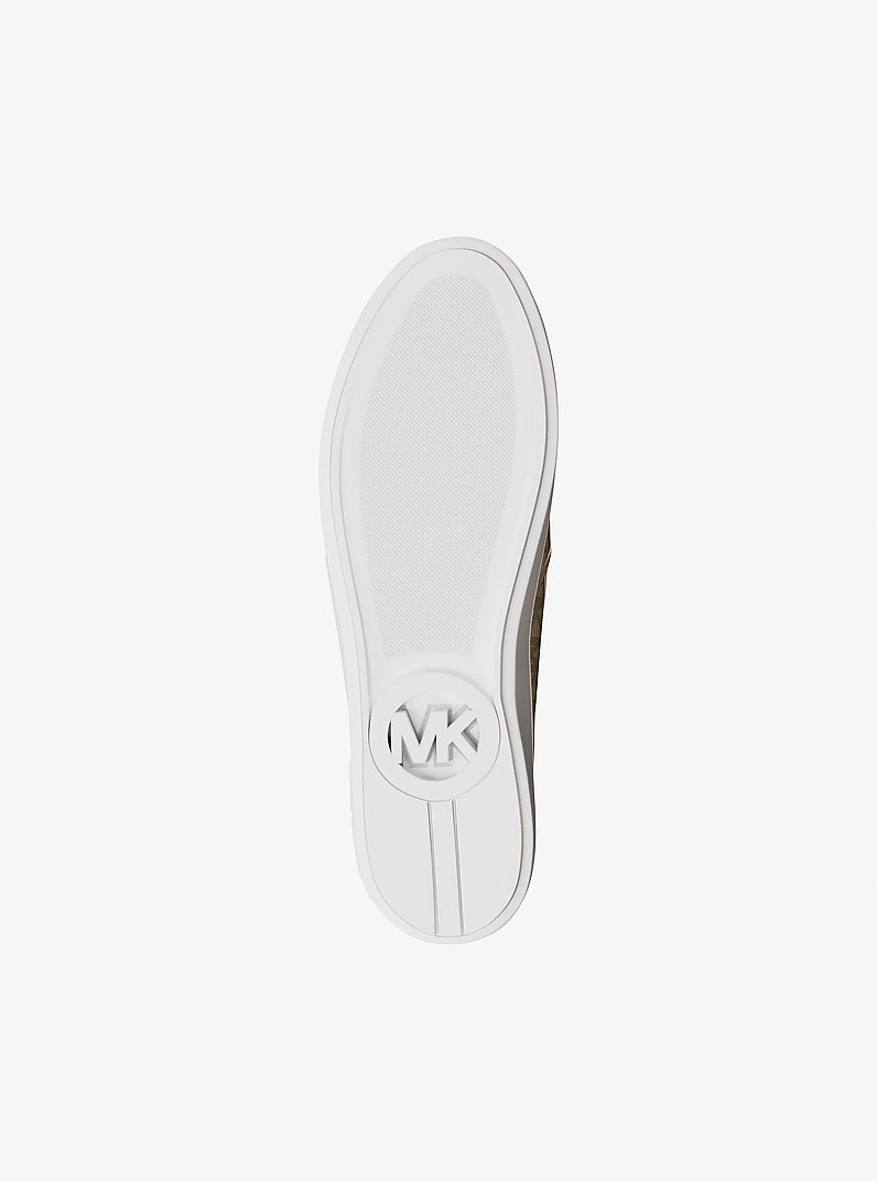 Teddi Signature Logo Slip-On Sneaker in VAN/CREAM | Michael Kors