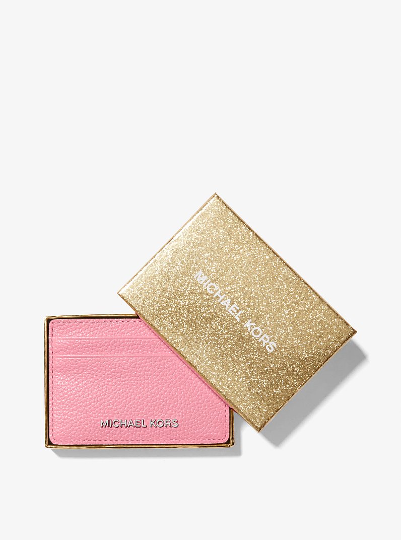 Pebbled Leather Card Case