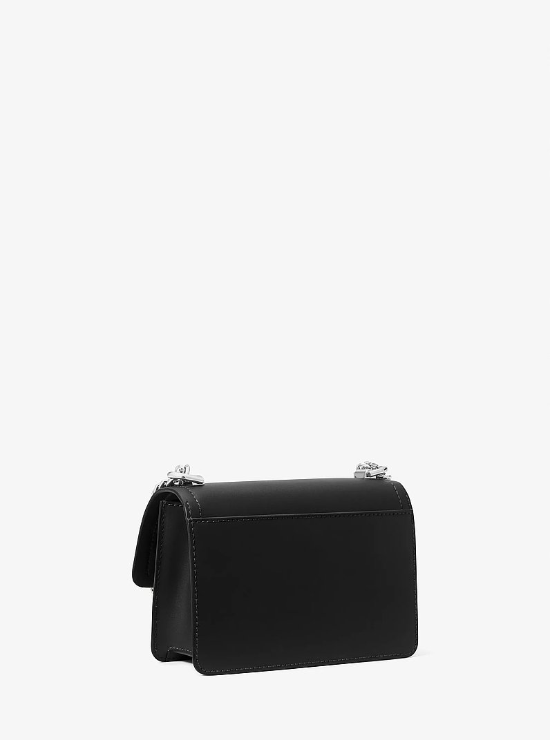 Heather Extra-Small Leather Crossbody Bag in BLACK | Michael Kors