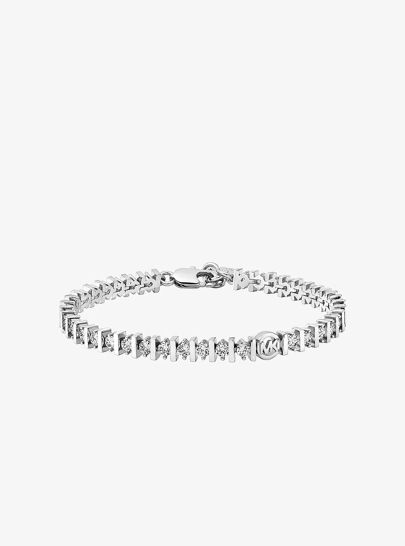 Cubic Zirconia Tennis Bracelet in SILVER | Michael Kors