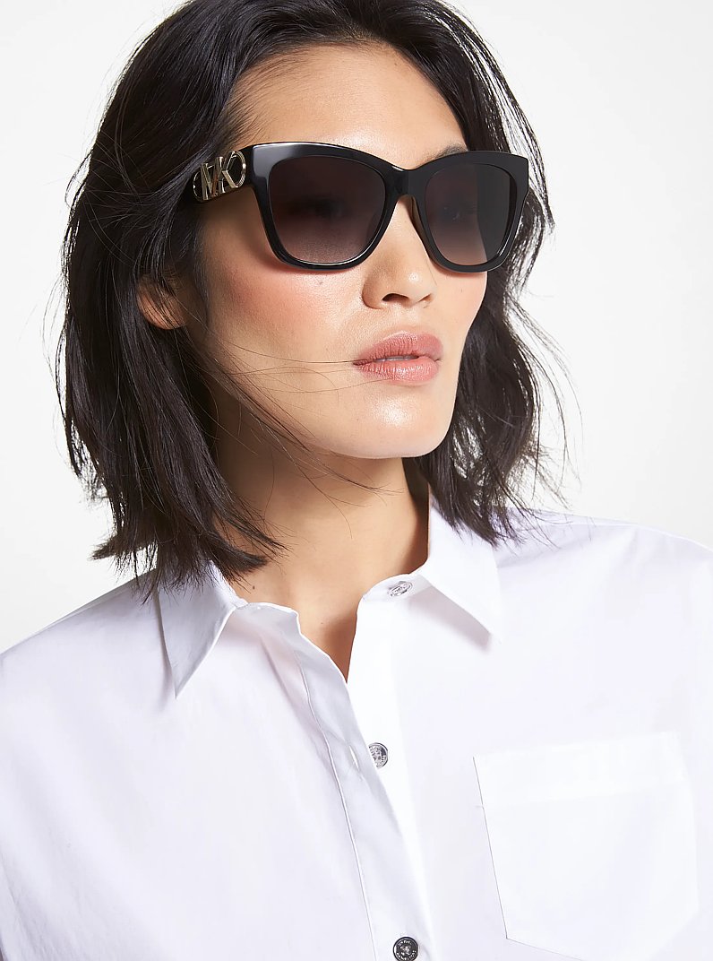 Empire Square Sunglasses in BLACK | Michael Kors