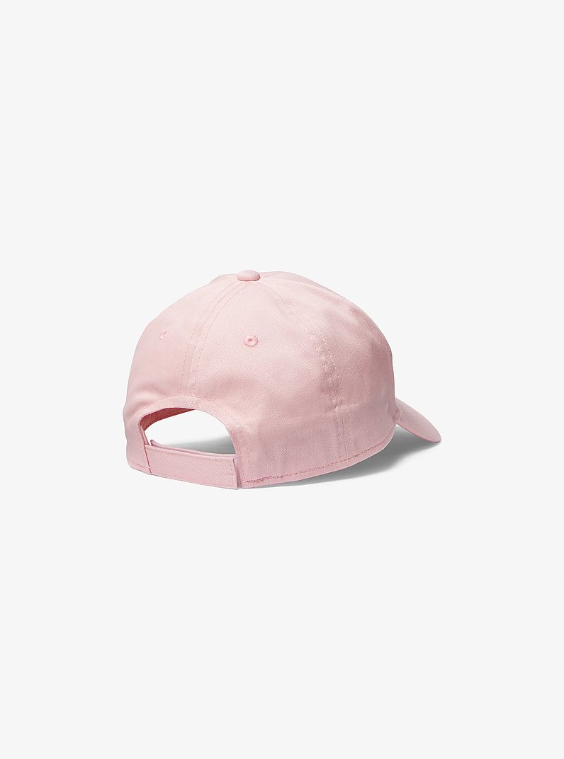 Embroidered Cotton Baseball Hat in PINK | Michael Kors