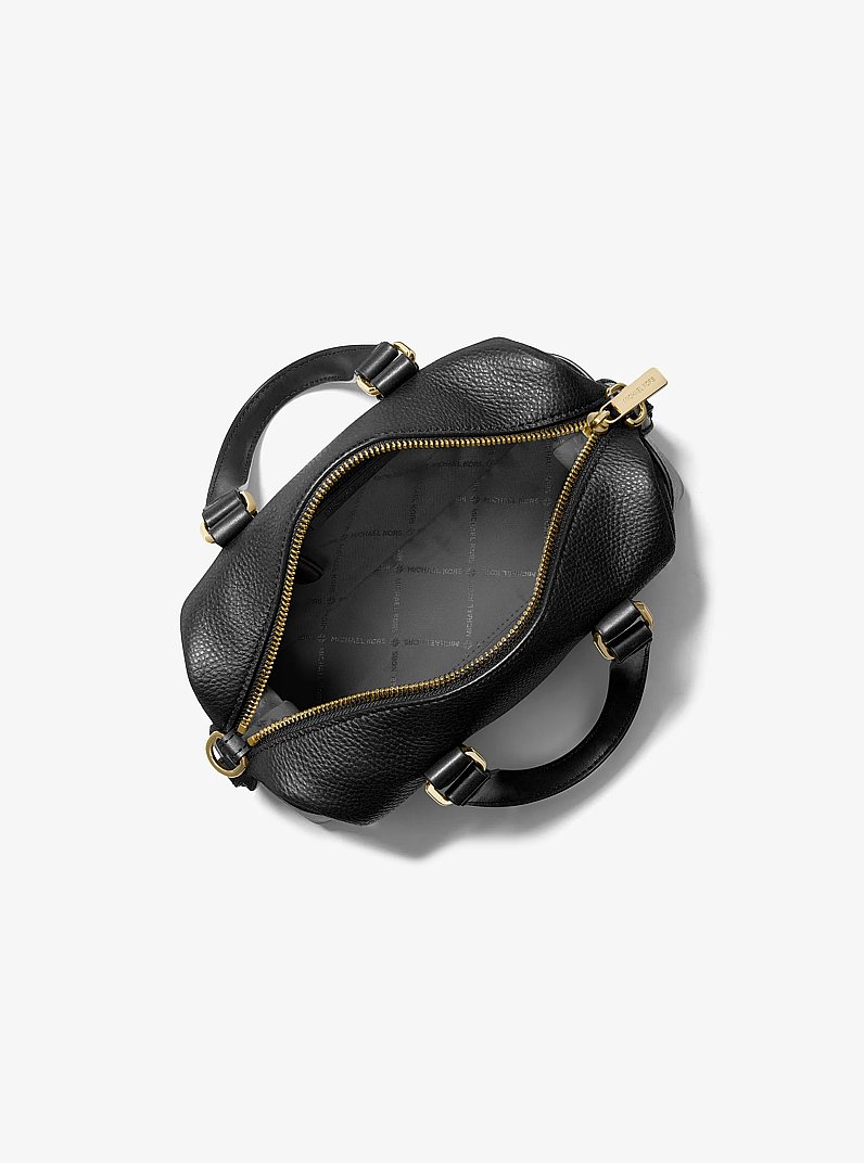 Teddi Extra-Small Textured Slouchy Crossbody Bag in BLACK | Michael Kors