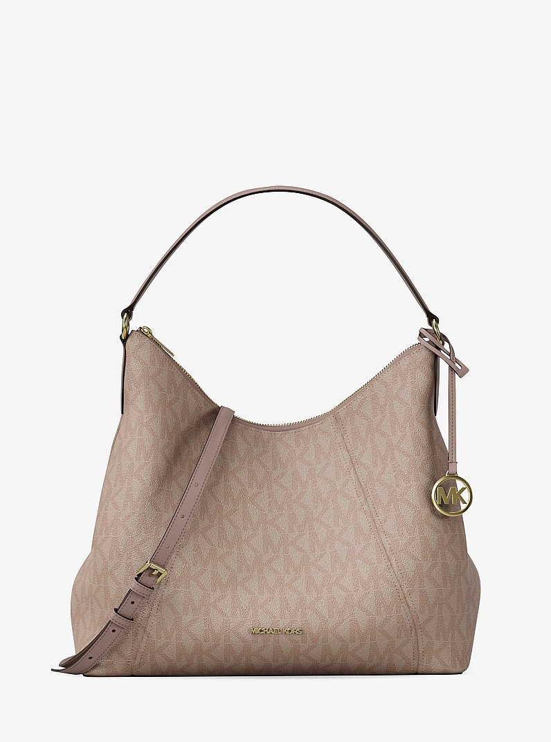 Sienna Large Signature Logo Convertible Shoulder Bag in BALLET | Michael Kors