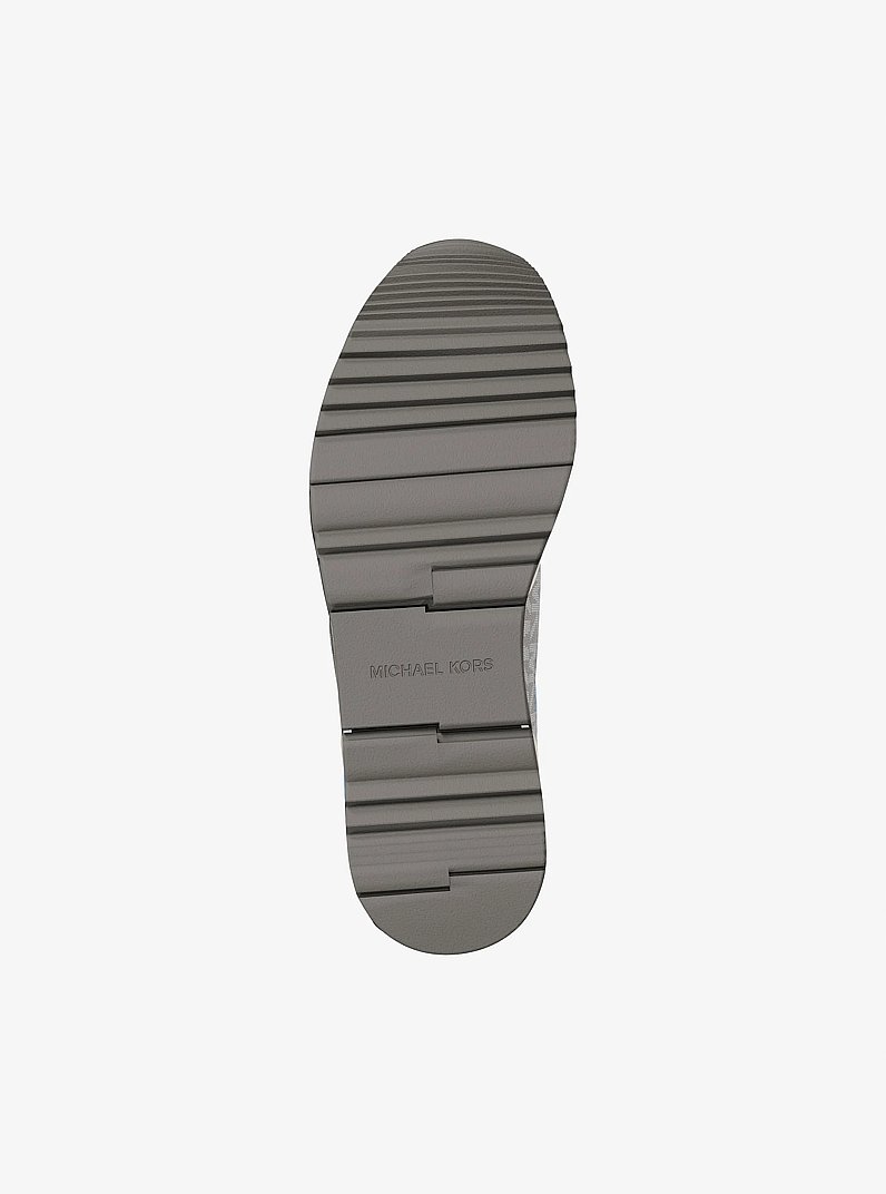 Andi Mixed-Media Trainer in LIGHT SKY | Michael Kors