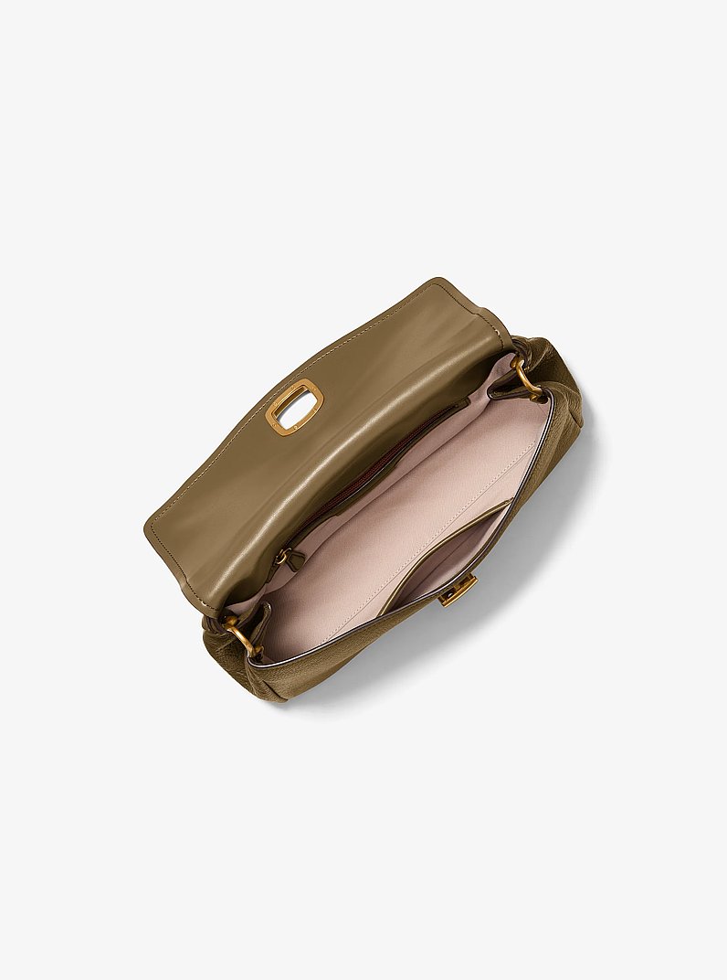 Bolso de hombro Bryant grande convertible de piel texturizada in LODEN | Michael Kors