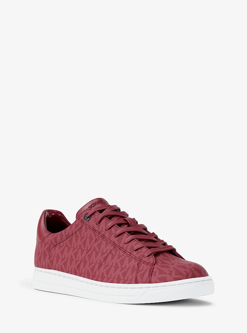 Jacob Signature Logo Sneaker in CHERRY | Michael Kors