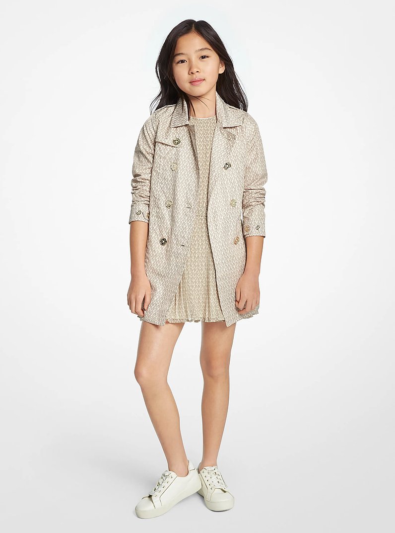 Logo Trench Coat in IVORY | Michael Kors