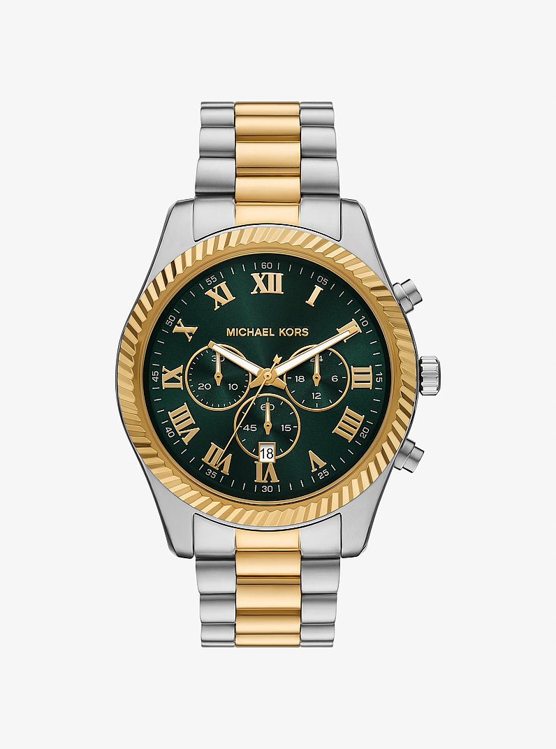 &Uuml;bergro&szlig;e, zweifarbige Armbanduhr Lexington in ZWEIFARBIG | Michael Kors