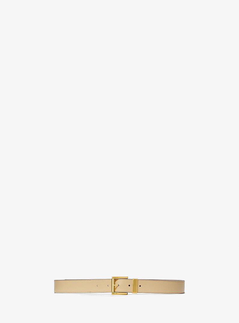 Leather Trouser Belt in DUNE | Michael Kors