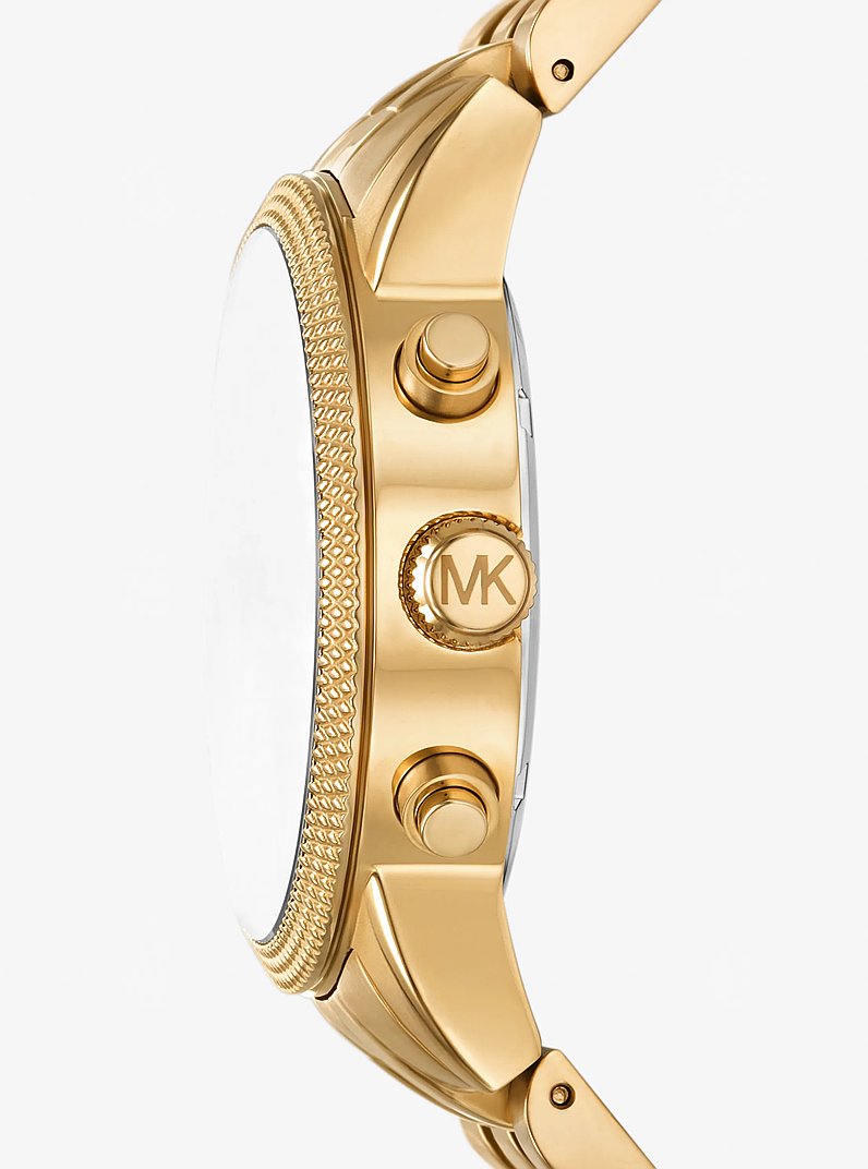 Oversized Hutton Gold-Tone Watch in GOLD | Michael Kors