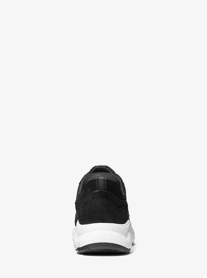 Katrina Suede and Mesh Trainer in BLACK | Michael Kors
