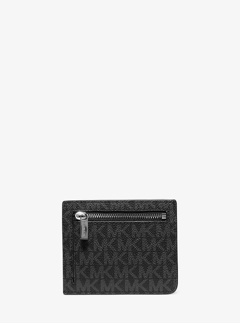 Hudson Signature Logo Card Case in BLACK | Michael Kors