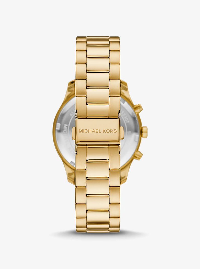 Oversized Berkley Gold-Tone Watch in GOLD | Michael Kors