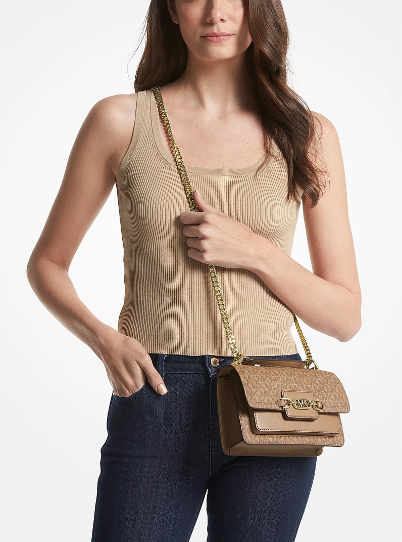 Heather Extra-Small Logo Crossbody Bag