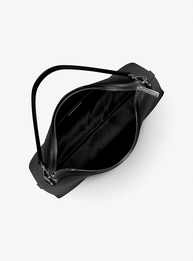 Sammy Medium Pebbled Leather Convertible Shoulder Bag in BLACK | Michael Kors