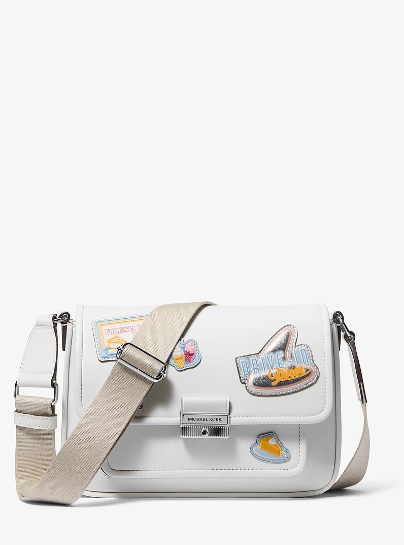 Bradshaw Medium Embellished Crossbody Bag in OPTIC WHITE | Michael Kors