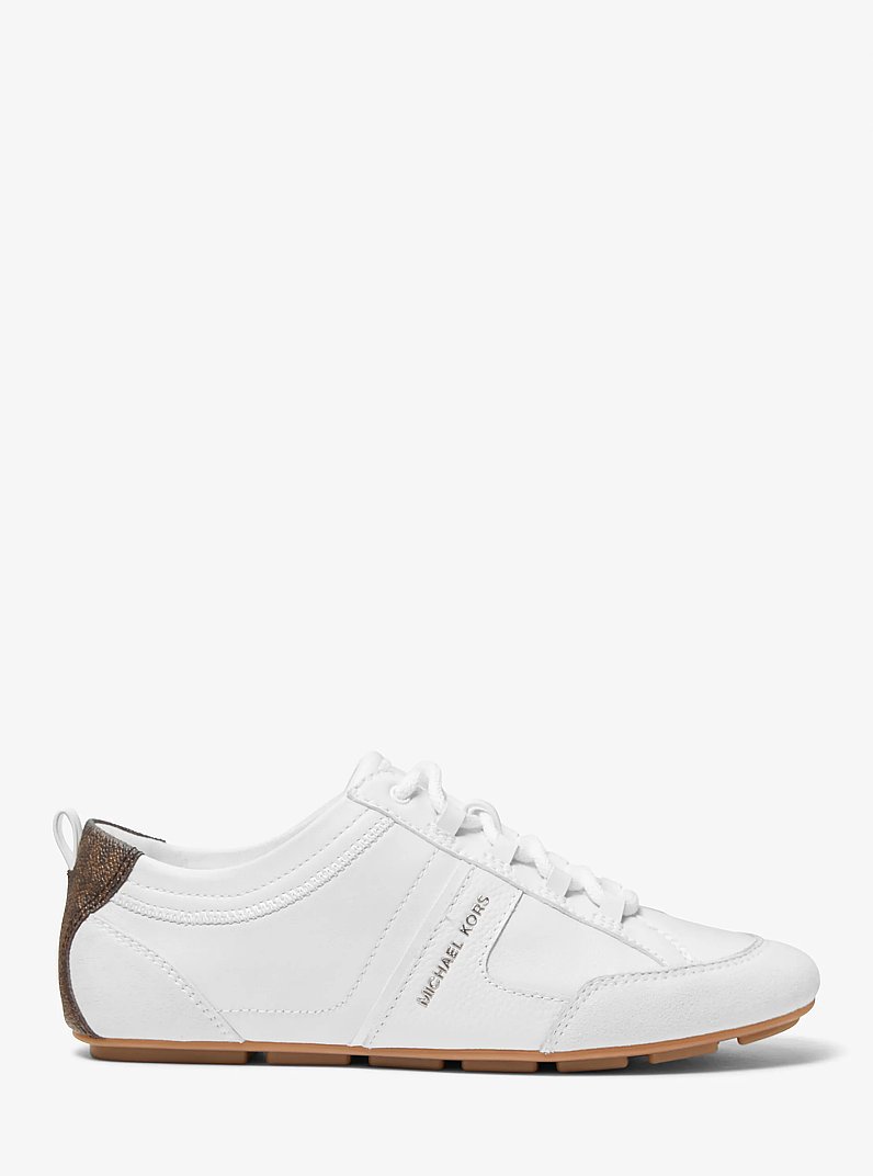 Keely Leather Trainer  in OPTIC WHITE | Michael Kors