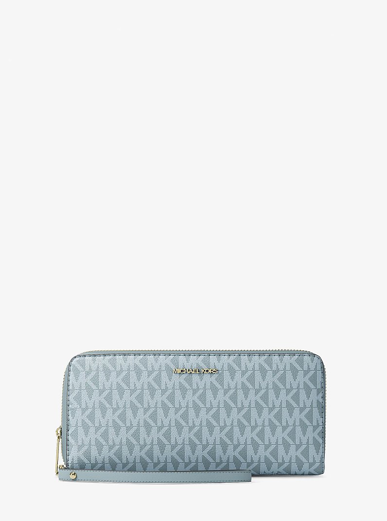 Large Logo Continental Wallet in CHAMBRAY | Michael Kors