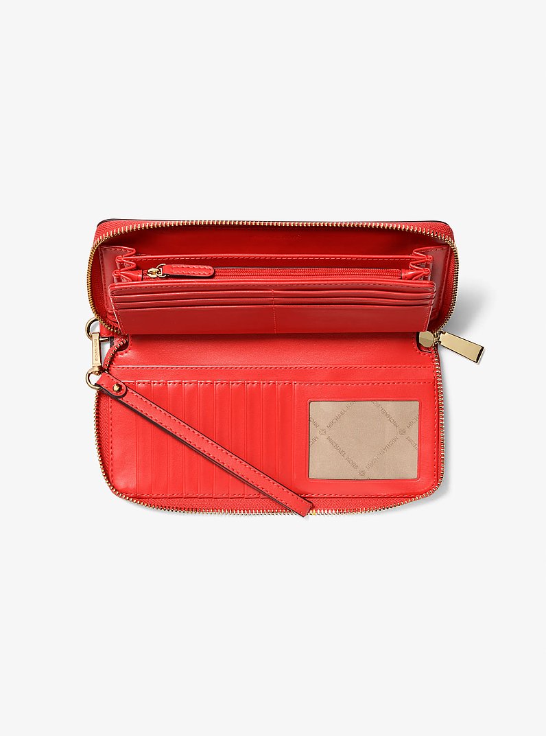 Large Logo Continental Wallet in BURNT SIENNA | Michael Kors