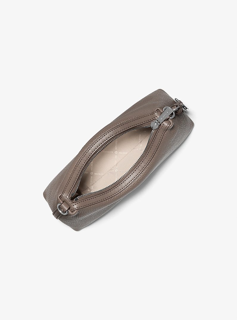 Petit sac &agrave; bandouli&egrave;re convertible Sammy en cuir grain&eacute; in CHAMPIGNON | Michael Kors