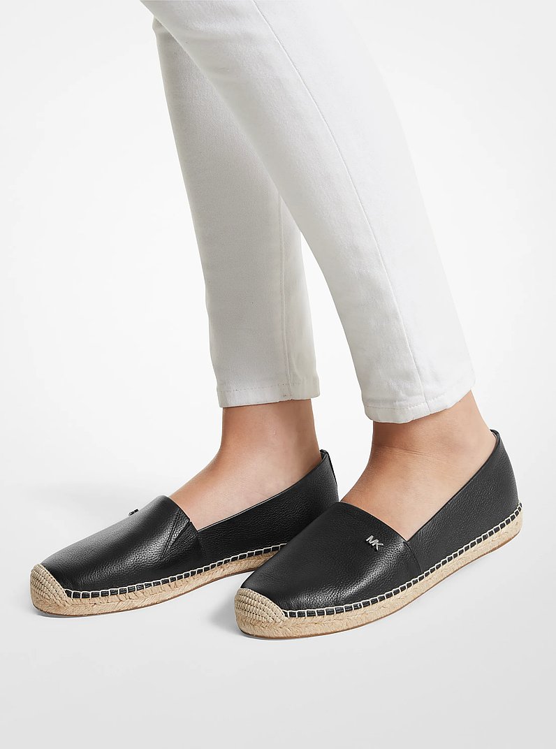 Kendrick Pebbled Leather Espadrille
