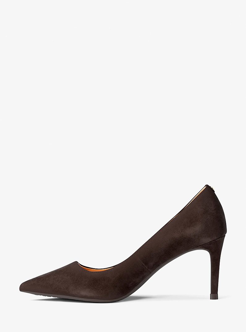 Alina Flex Suede Pump in CHOCOLATE | Michael Kors