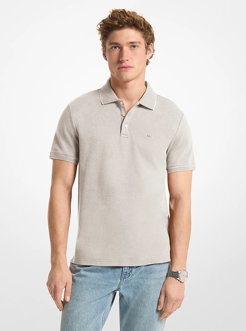 Polo de algod&oacute;n in COLOR HUESO JASPEADO | Michael Kors