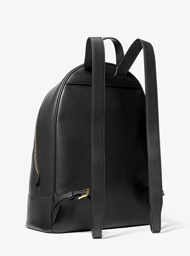 Connie Large Leather Backpack in BLACK | Michael Kors