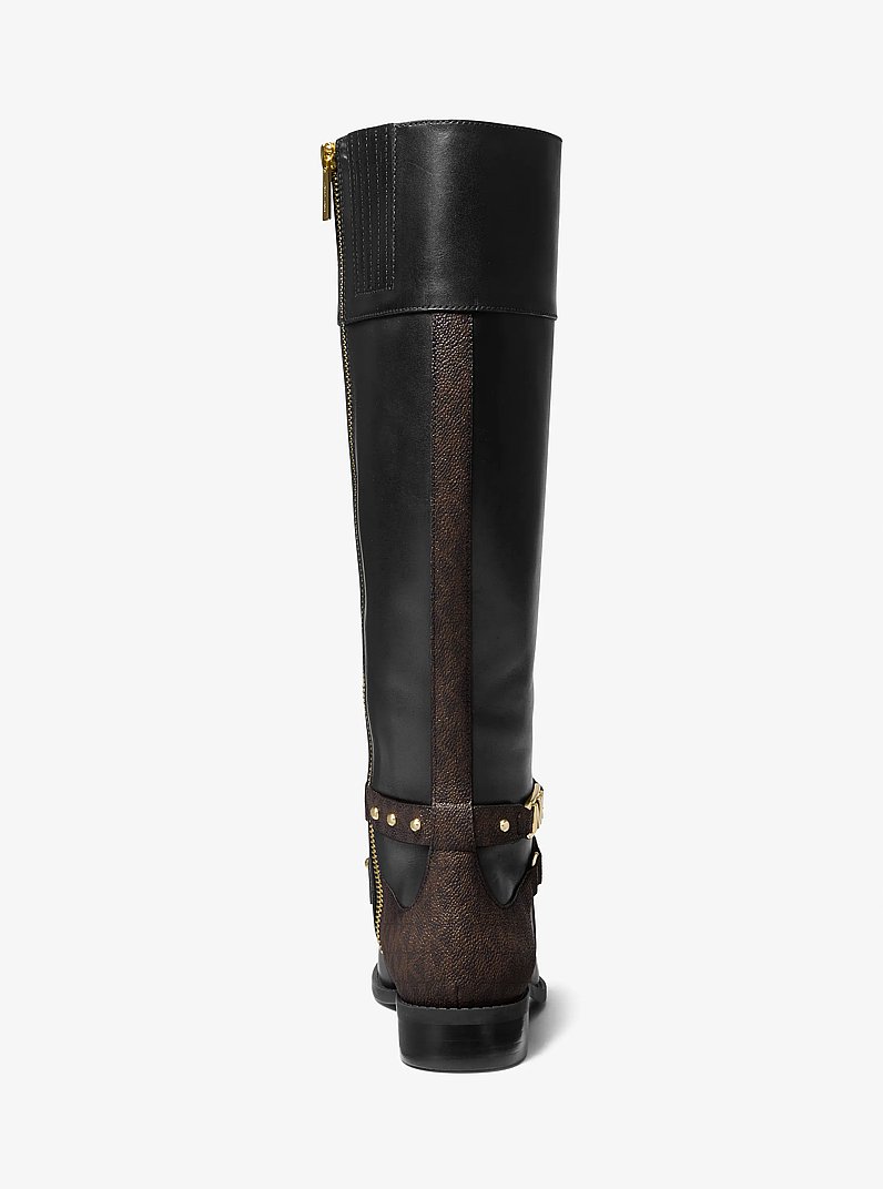 Kincaid Riding Boot in BLK/BROWN | Michael Kors