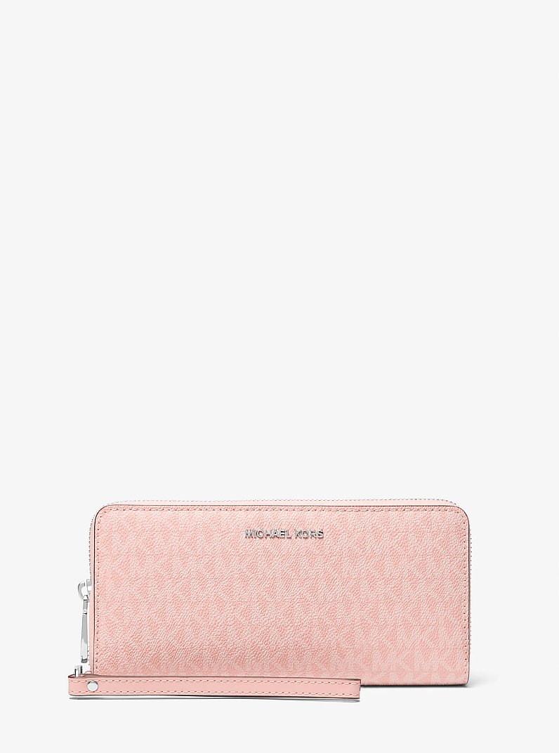 Large Logo Continental Wallet in SMOKEY ROSE | Michael Kors