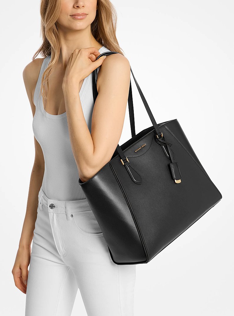 Grand cabas Taryn en cuir in NOIR | Michael Kors