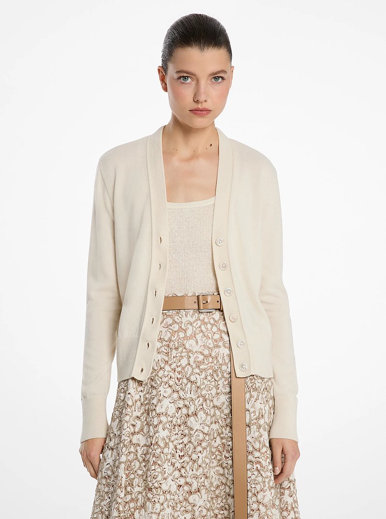 Cashmere Cardigan in ECRU | Michael Kors