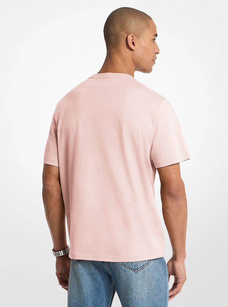 KORS Cotton Jersey T-Shirt in POWDER BLUSH | Michael Kors