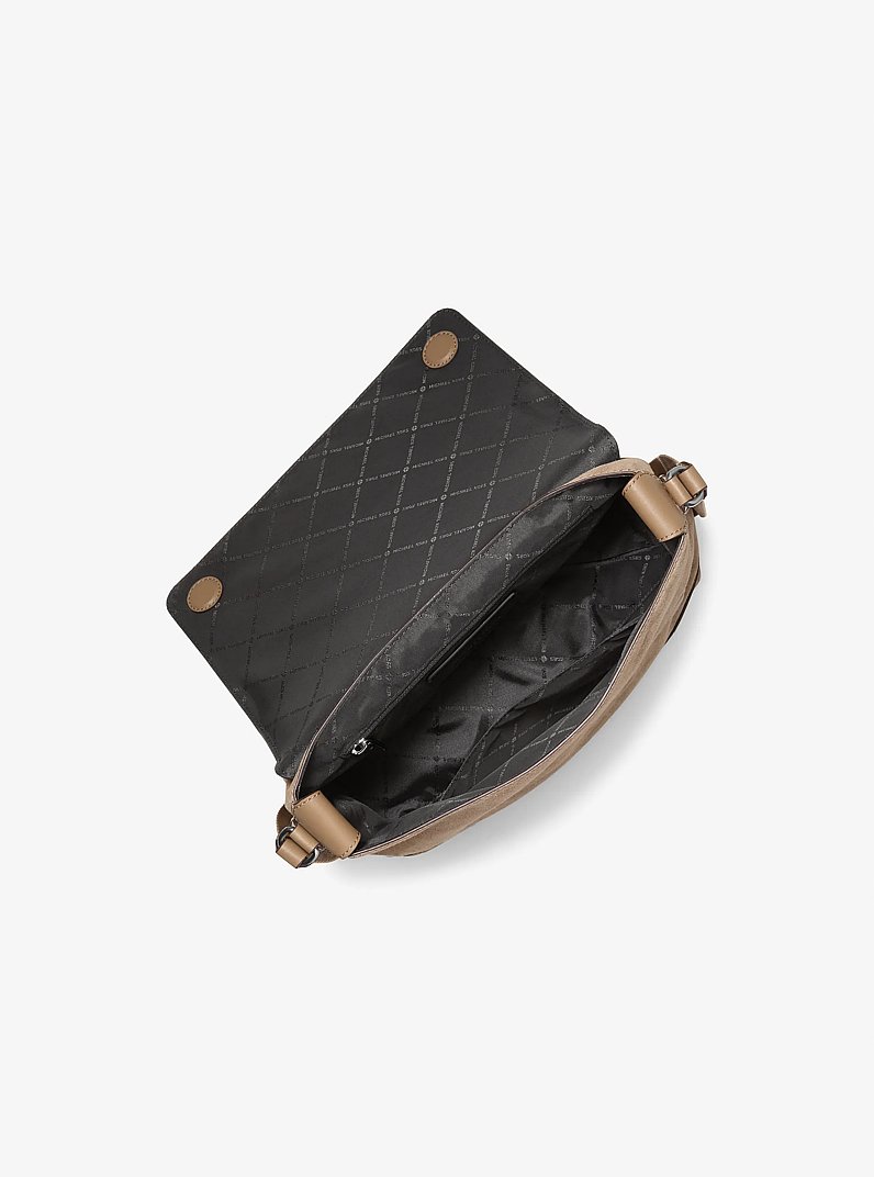 Messenger-Tasche Hudson Small aus Wildleder in HUSK | Michael Kors