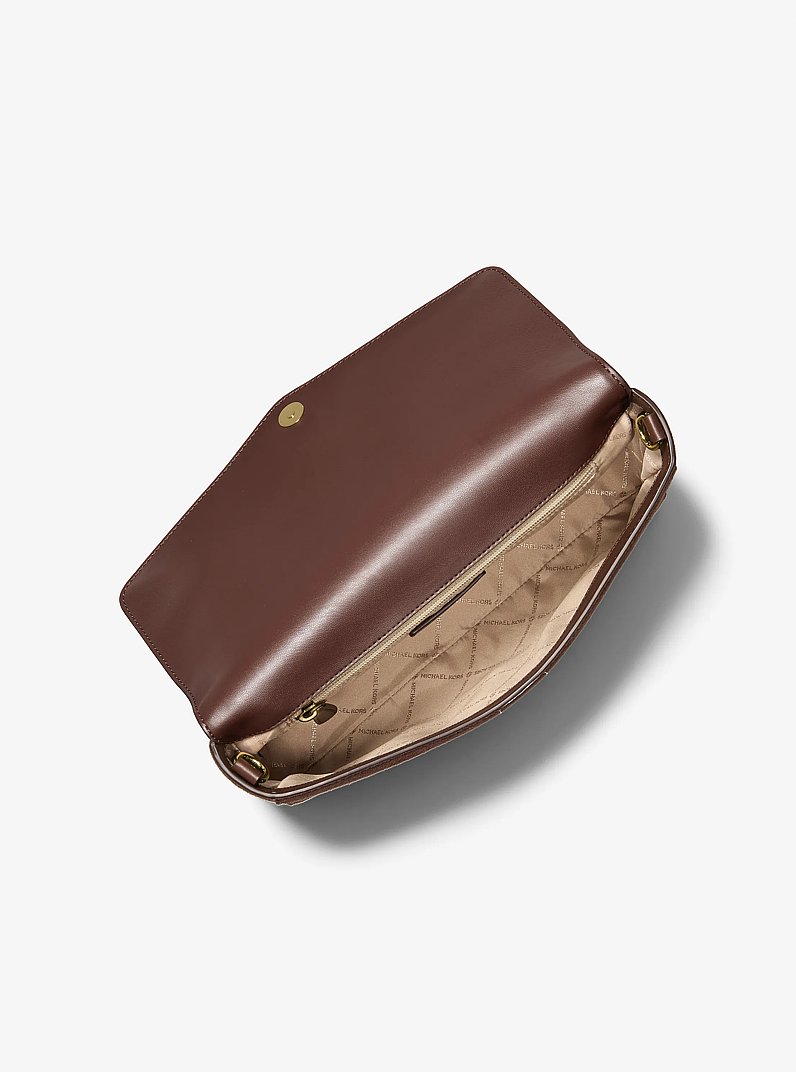 Kacey Large Convertible Crossbody Bag in NUTMEG | Michael Kors