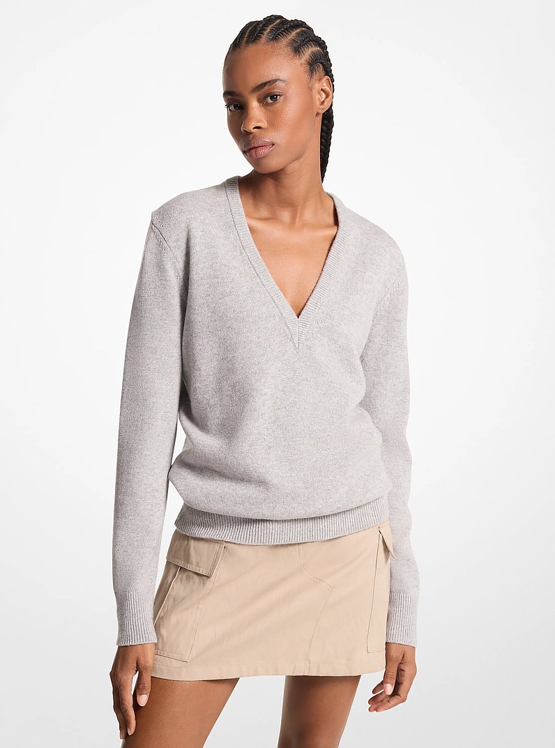 Cashmere Sweater in PEARL GREY | Michael Kors