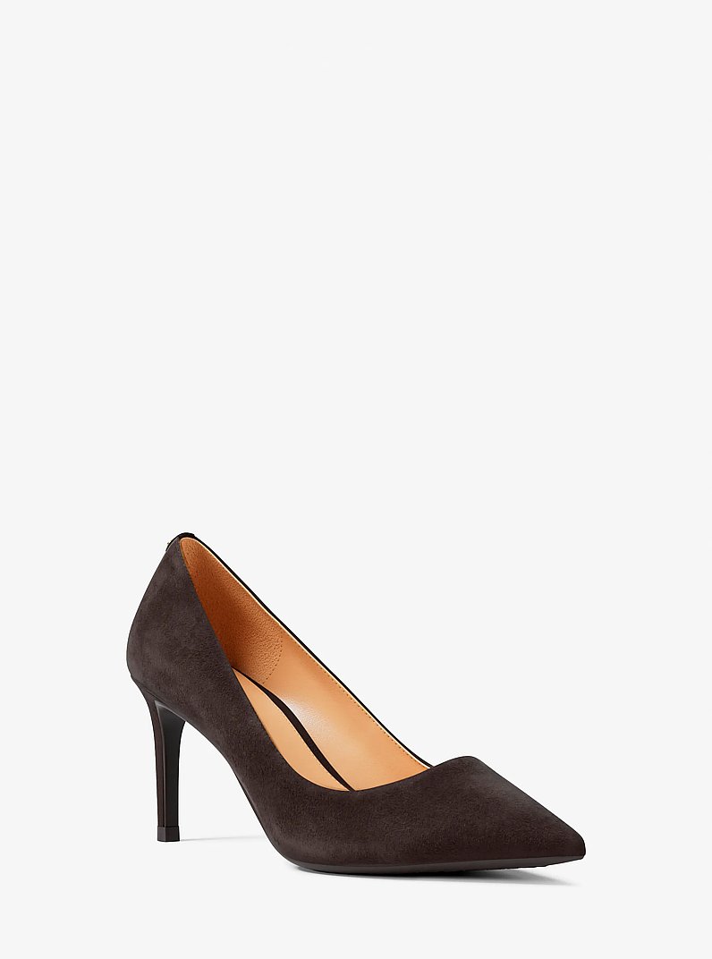 Alina Flex Suede Pump in CHOCOLATE | Michael Kors